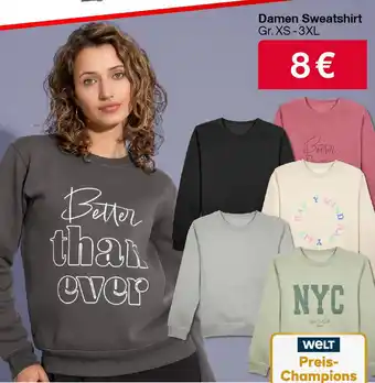 Woolworth Damen Sweatshirt Angebot