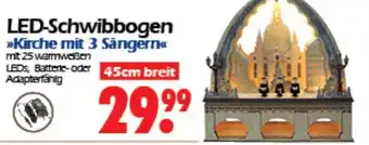 Wreesmann LED Schwibbogen Kirche mit 3 Sängern Angebot