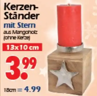 Wreesmann Kerzen Ständer mit Stern Angebot