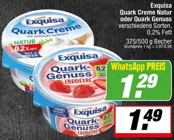 L. STROETMANN GROSSMARKT Exquisa Quark Creme Natur oder Quark Genuss Angebot