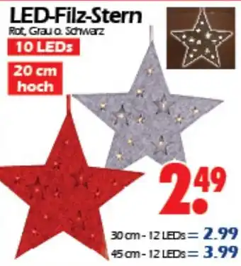 Wreesmann LED Filz Stern Angebot