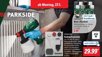 Lidl PARKSIDE Farbspritzpistole Angebot