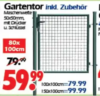 Wreesmann Gartentor inkl. Zubehör Angebot