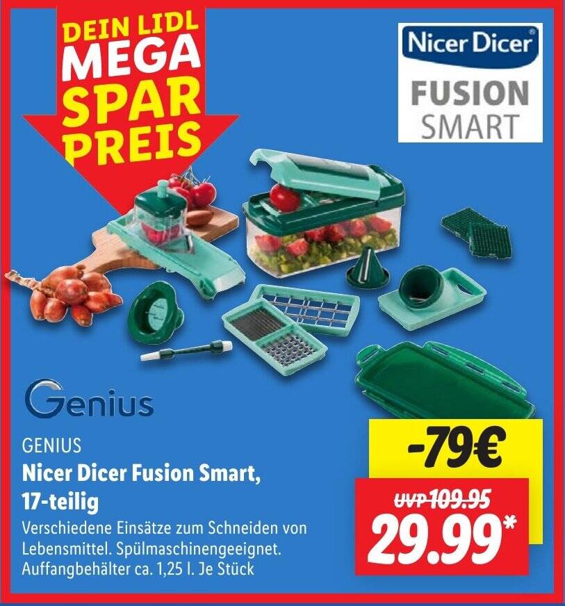 GENIUS Nicer Dicer Fusion Smart, 17-teilig Angebot bei Lidl