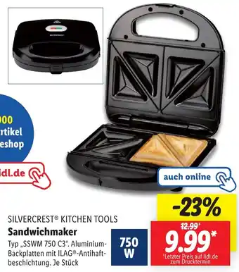 Lidl SILVERCREST KITCHEN TOOLS Sandwichmaker Angebot