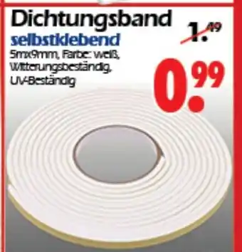 Wreesmann Dichtungsband selbstklebend Angebot