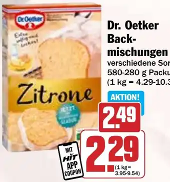 Hit Dr. Oetker Backmischungen Angebot