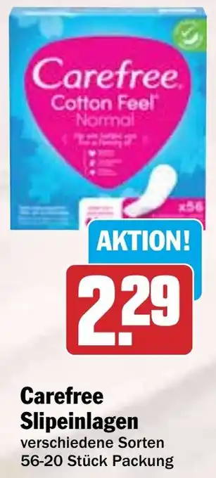 Hit Carefree Slipeinlagen Angebot