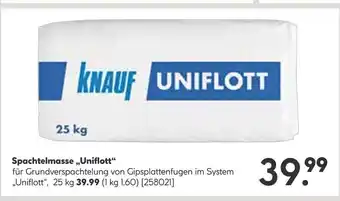 Hellweg Knauf spachtelmasse „uniflott“ Angebot