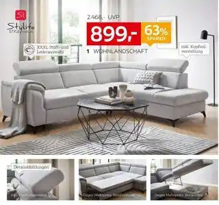 XXXLutz Stylife wohnlandschaft oder couchtisch Angebot