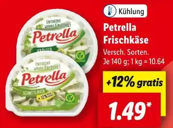 Lidl Petrella frischkäse Angebot