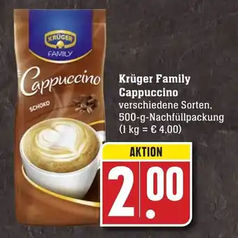 Edeka Neukauf Krüger Family Cappuccino 500g Angebot