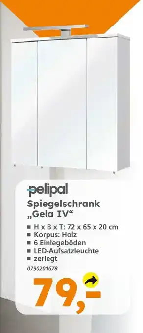 Globus Baumarkt pelipal Spiegelschrank „Gela IV" Angebot