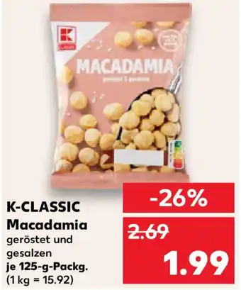Kaufland K-CLASSIC Macadamia Angebot