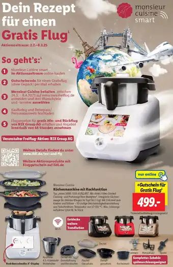 Lidl Monsieur Cuisine Küchenmaschine mit Kochfunktion Angebot