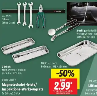 Lidl PARKSIDE Magnetschale/-leiste/ Inspektions-Werkzeugsatz Angebot