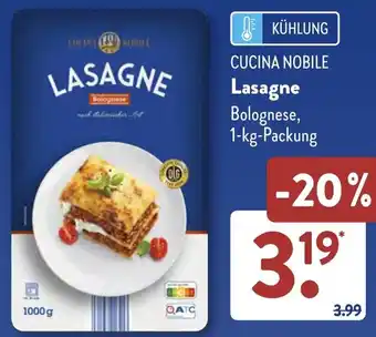 Aldi Süd CUCINA NOBILE Lasagne Angebot