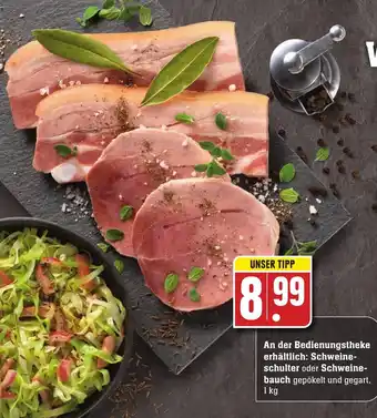 Edeka Neukauf Schweineschulter oder Schweinebauch 1kg Angebot