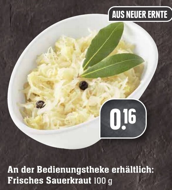 Frisches Sauerkraut 100g Angebot bei Edeka Neukauf