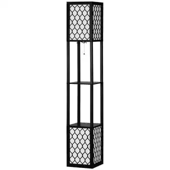 Netto Marken-Discount HOMCOM Stehleuchte mit E27 Sockel schwarz 26L x 26B x 156H cm Angebot