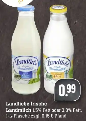 Edeka Neukauf Landliebe Frische Landmilch 1L Angebot