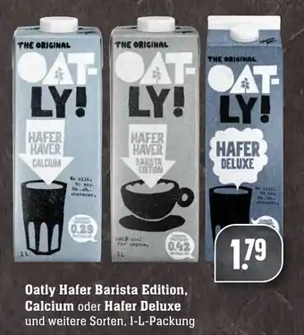 Edeka Neukauf Oatly Hafer Barista Edition, Calcium oder Hafer Deluxe 1L Angebot