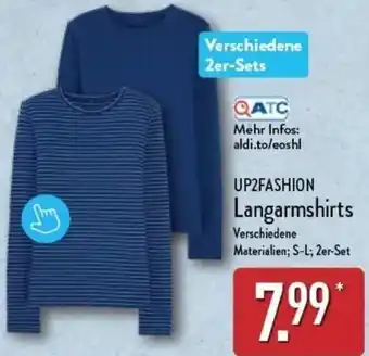 Aldi Nord UP2FASHION Langarmshirts Angebot