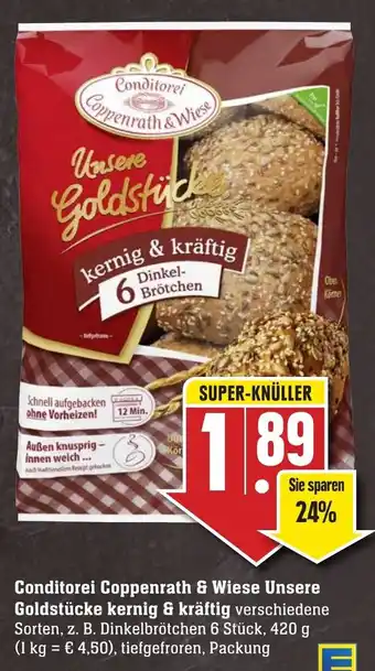 Edeka Neukauf Conditorei Coppenrath & Wiese Unsere Goldstücke kernig & kräftig 420g Angebot