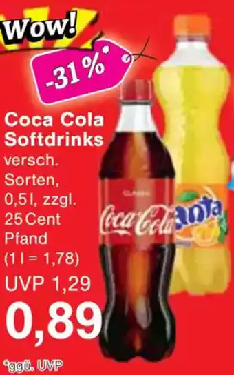 Wiglo Wunderland Coca Cola Softdrinks Angebot