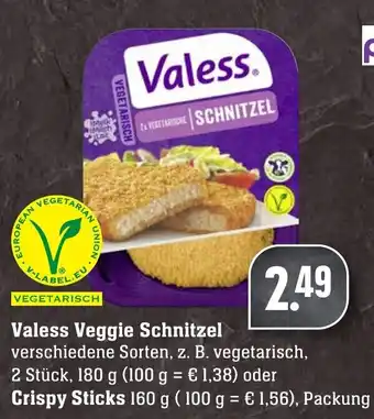 Edeka Neukauf Valess Veggie Schnitzel 180g oder Crispy Sticks 160g Angebot