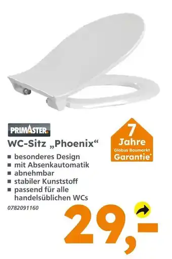 Globus Baumarkt PRIMASTER WC-Sitz,,Phoenix" Angebot