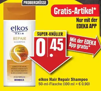 Edeka Neukauf Elkos Hair Repair Shampoo 50ml Angebot