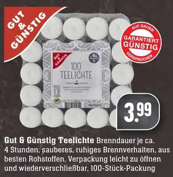 Edeka Neukauf Gut & Günstig Teelichte Angebot