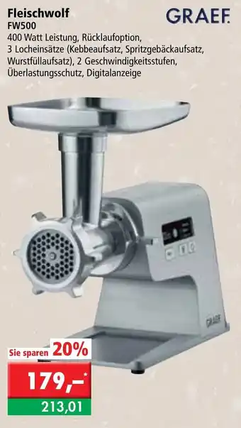 L. STROETMANN GROSSMARKT Graef Fleischwolf FW500 Angebot