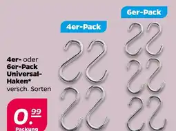 NETTO 4er-pack oder 6er-pack universal-haken Angebot