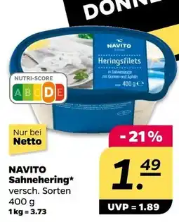 NETTO Navito sahnehering Angebot