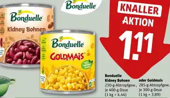 REWE Bonduelle kidney bohnen oder goldmais Angebot