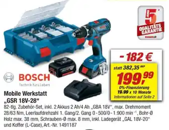 toom Baumarkt BOSCH Mobile Werkstatt „GSR 18V-28" Angebot