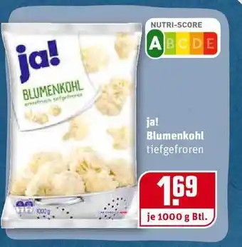 REWE Kaufpark Ja! Blumenkohl Angebot