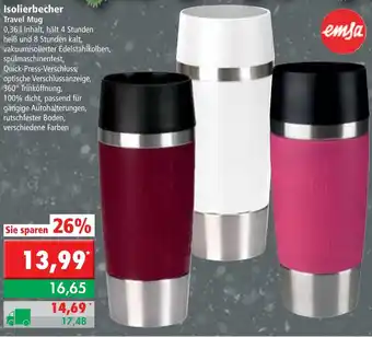 L. STROETMANN GROSSMARKT Emsa Isolierbecher Travel Mug Angebot