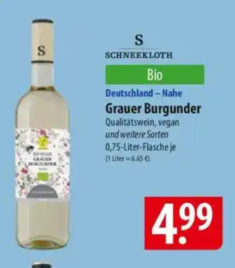 Famila Nord Ost SCHNEEKLOTH Deutschland - Nahe Grauer Burgunder Angebot