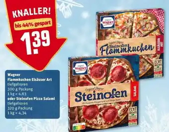 REWE Kaufpark Wagner Flammkuchen Elsässer Art Oder Steinofen Pizza Salami Angebot