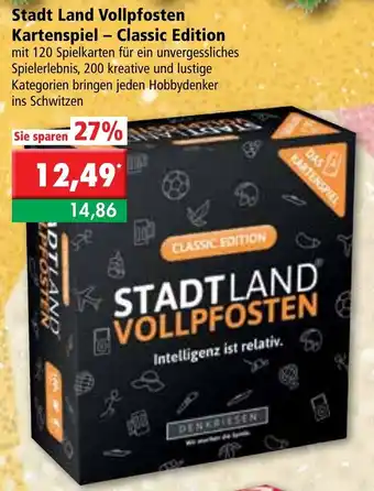 L. STROETMANN GROSSMARKT Stadt Land Vollpfosten Kartenspiel Classic Edition Angebot