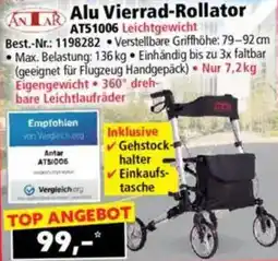 Norma24 Alu Vierrad-Rollator AT51006 Angebot