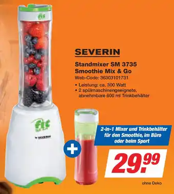 Expert SEVERIN Standmixer SM 3735 Smoothie Mix & Go Angebot