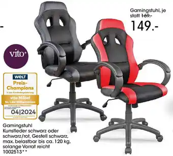 Möbel Martin Vito Gamingstuhl Angebot