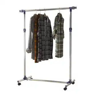 Netto Marken-Discount HOMCOM Garderobenständer individuell verstellbar silber (86-160) x 45 x (95-170) cm (BxLxH) Angebot