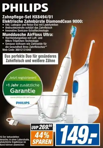 expert Octomedia Philips Zahnpflege Set HX8494/01 Angebot