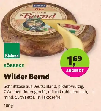 Denns BioMarkt Bioland Söbbeke Wilder Bernd 100g Angebot