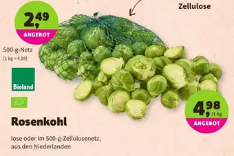 Denns BioMarkt Rosenkohl 500g Angebot